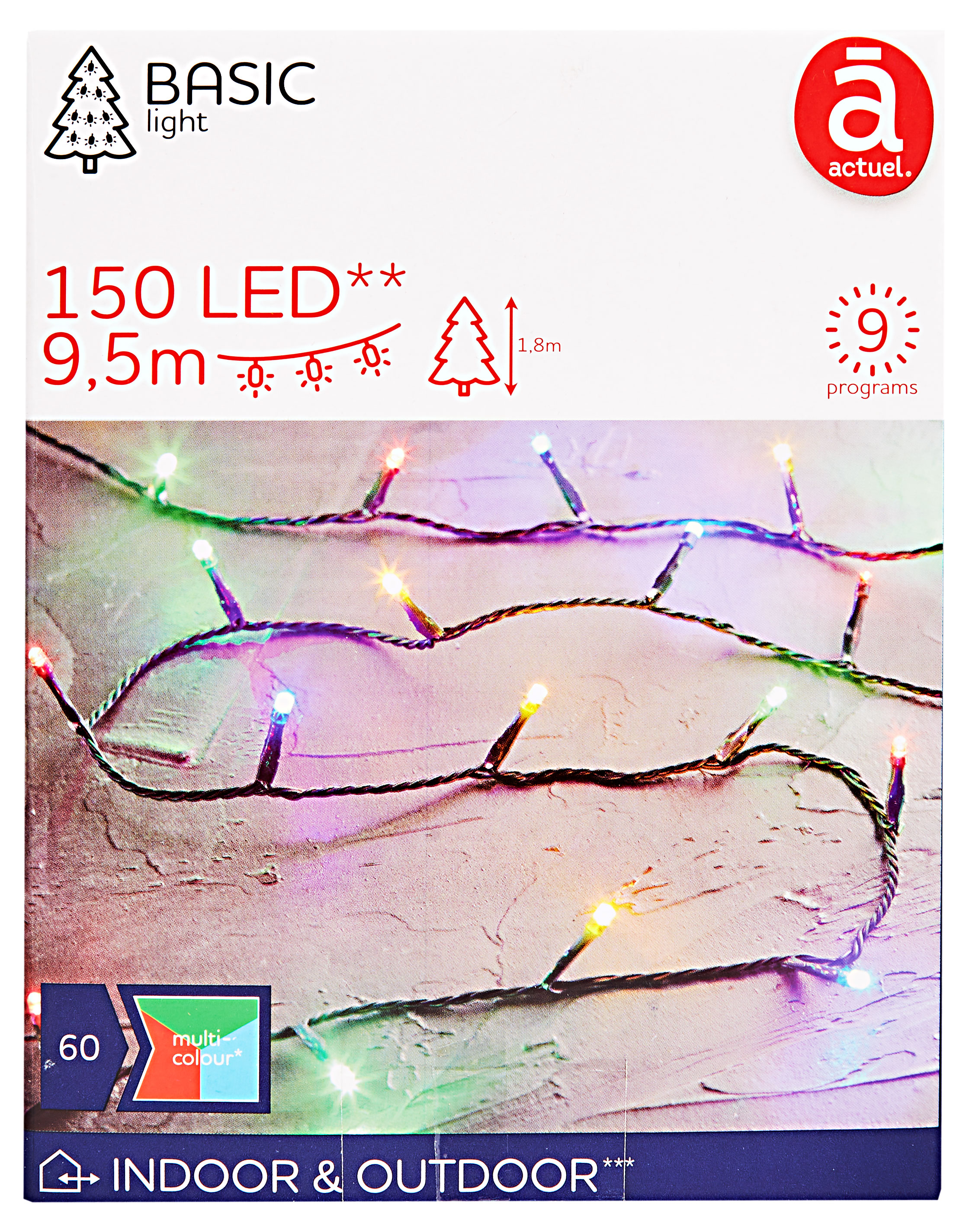 

Электрогирлянда Actuel 150 LED, 9,5 м