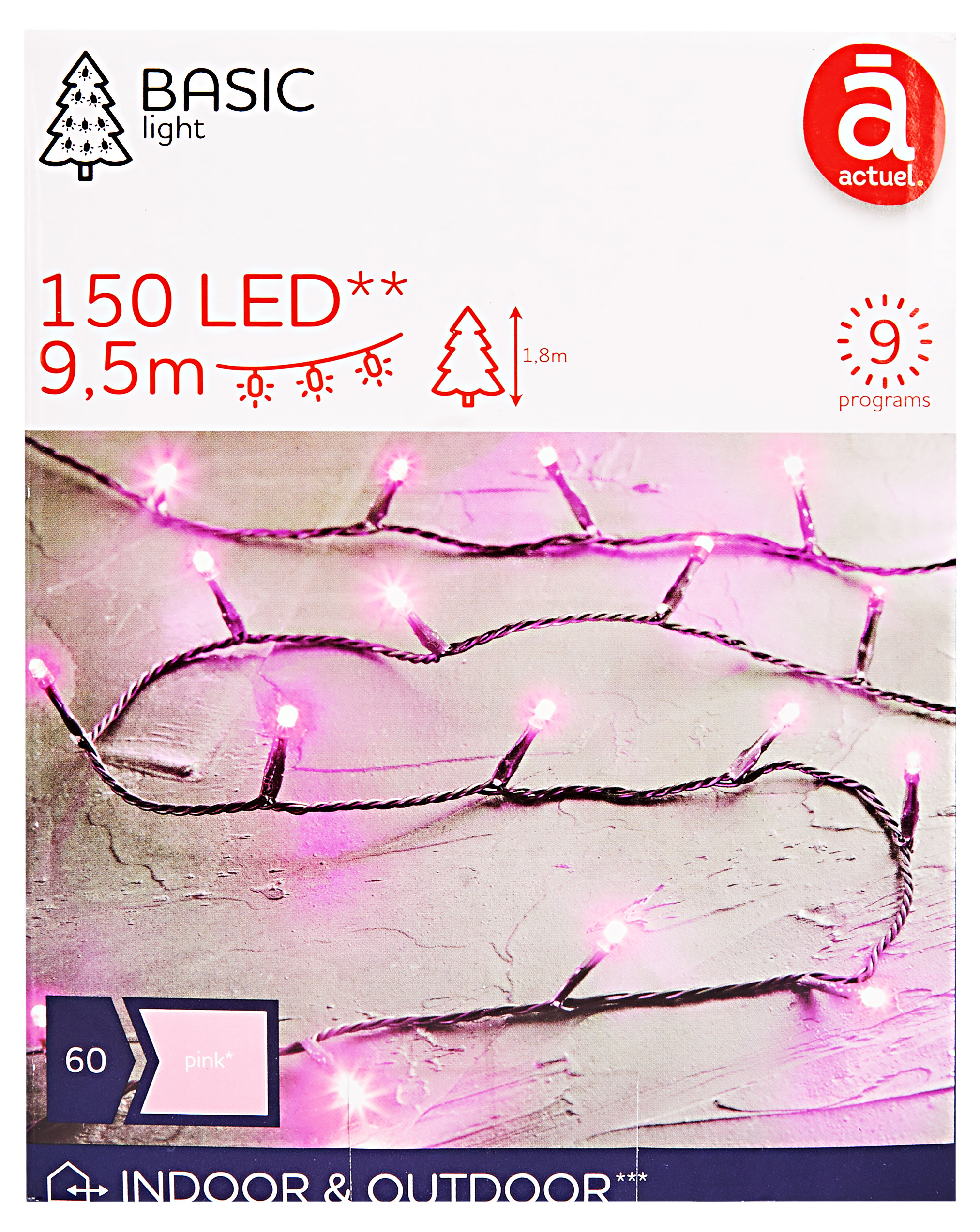 

Электрогирлянда Actuel 150 LED, 9,5 м