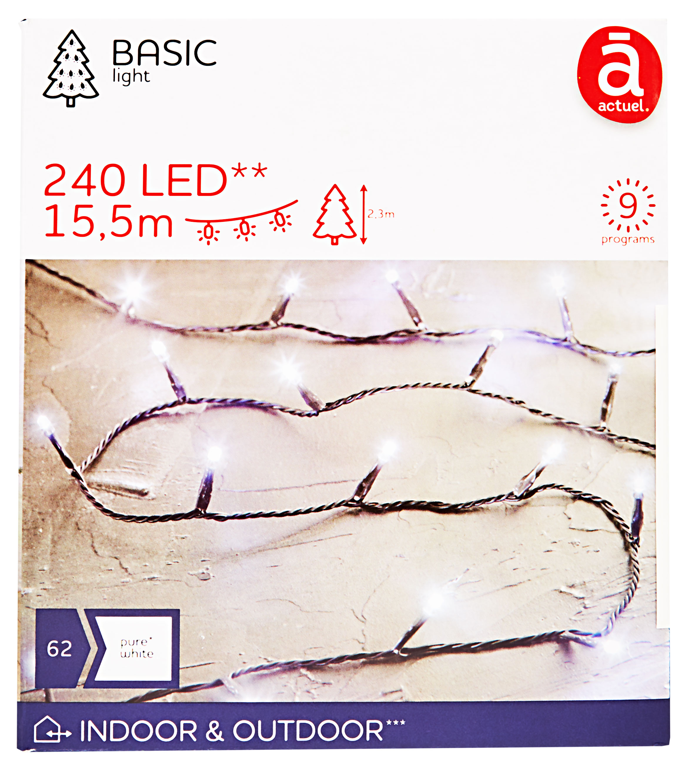 

Электрогирлянда Actuel 240 LED, 15,5 м