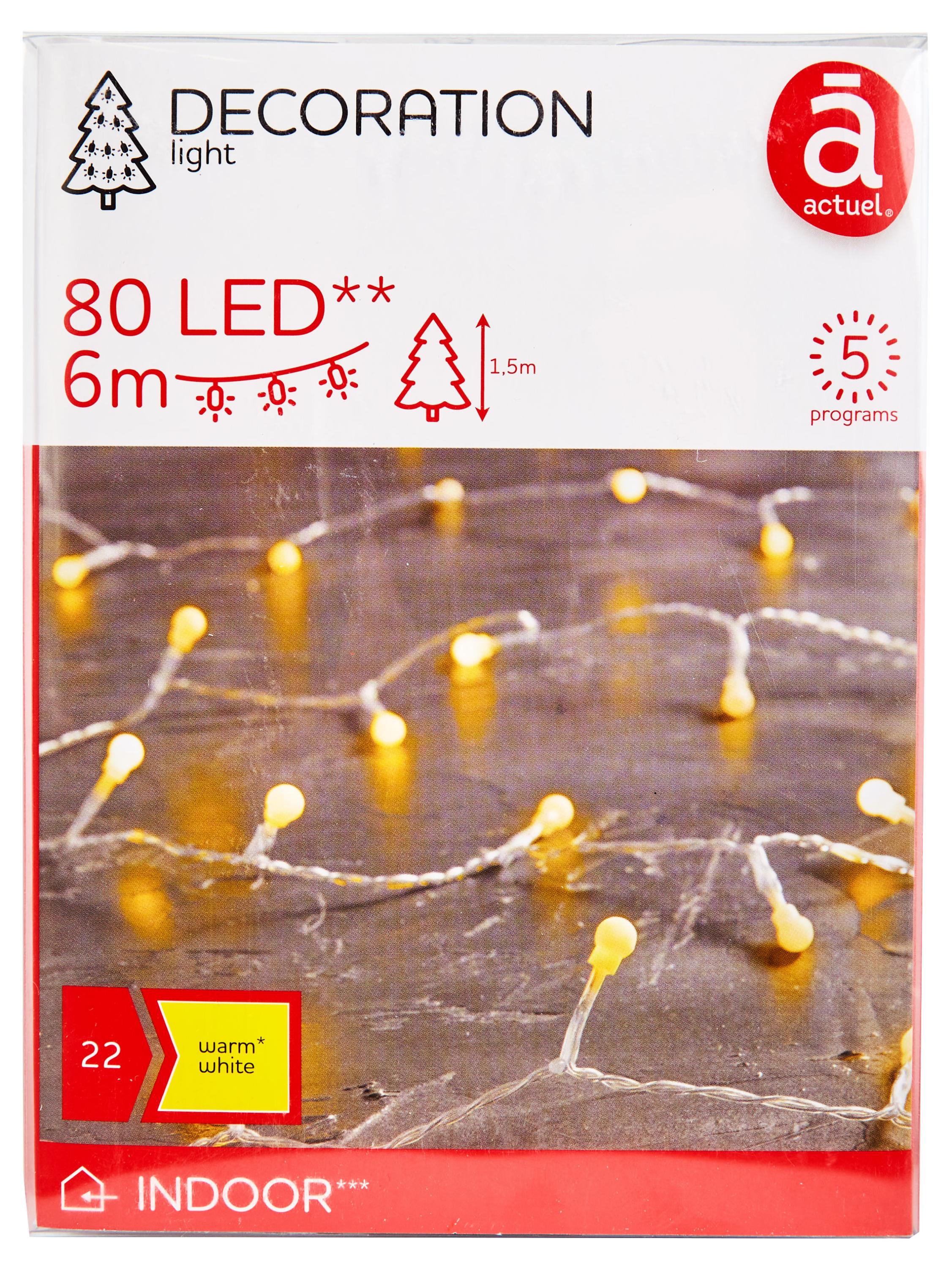 

Электрогирлянда Actuel 80 LED, 6 м