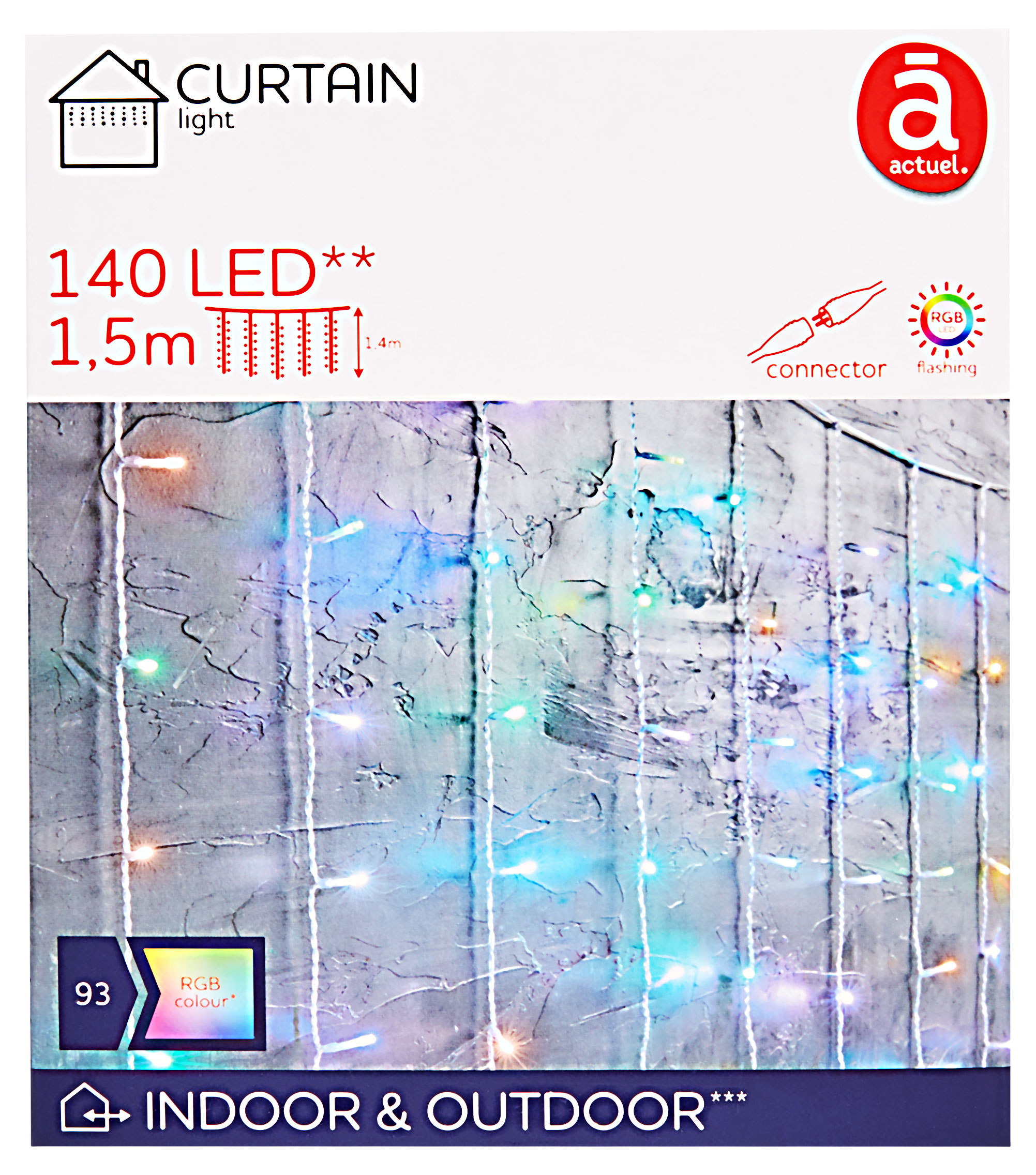 

Электрогирлянда Занавес Actuel 140 LED, 1,5х1,4 м