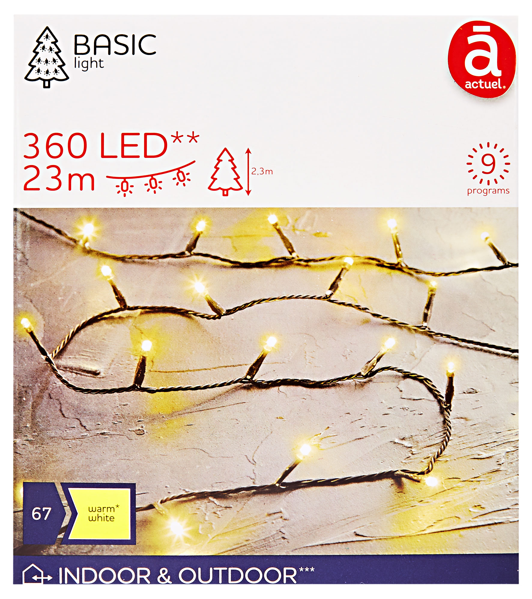 

Электрогирлянда Actuel 360 LED, 23 м