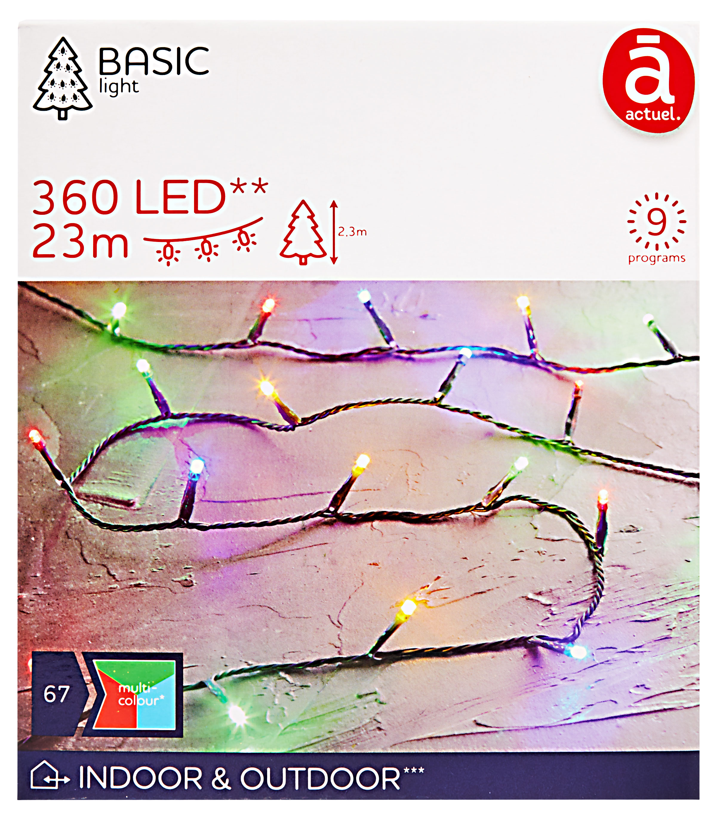 

Электрогирлянда Actuel 360 LED, 23 м