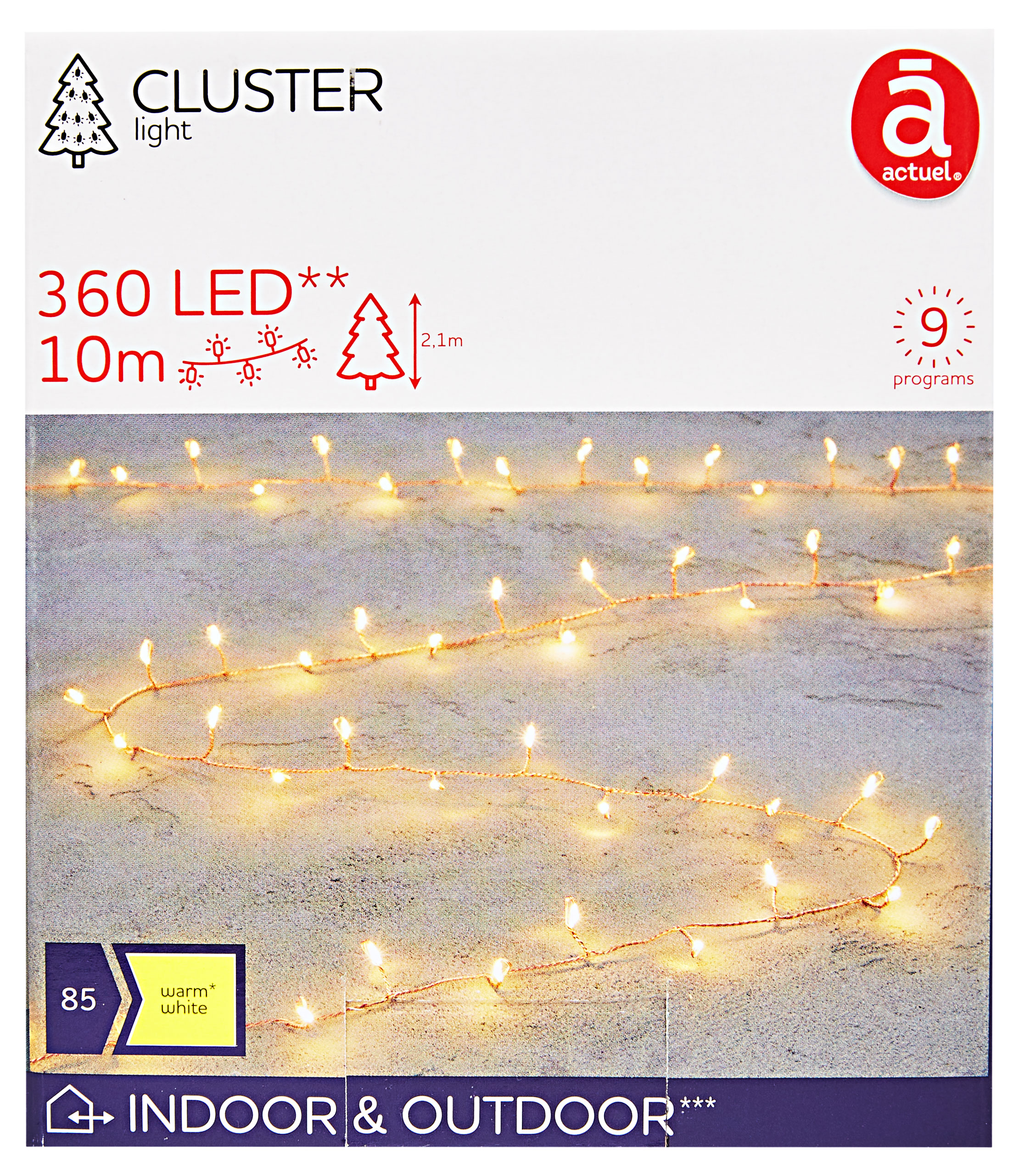 

Электрогирлянда Actuel 360 LED, 10 м