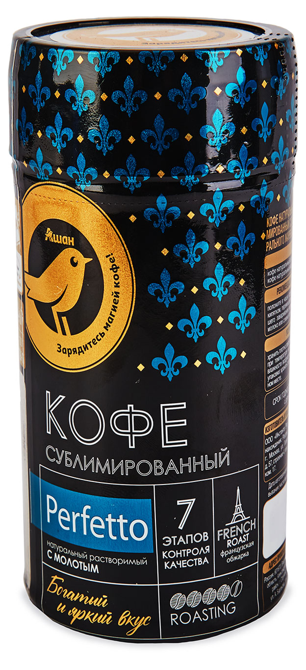 

Кофе молотый АШАН Золотая Птица, 100г