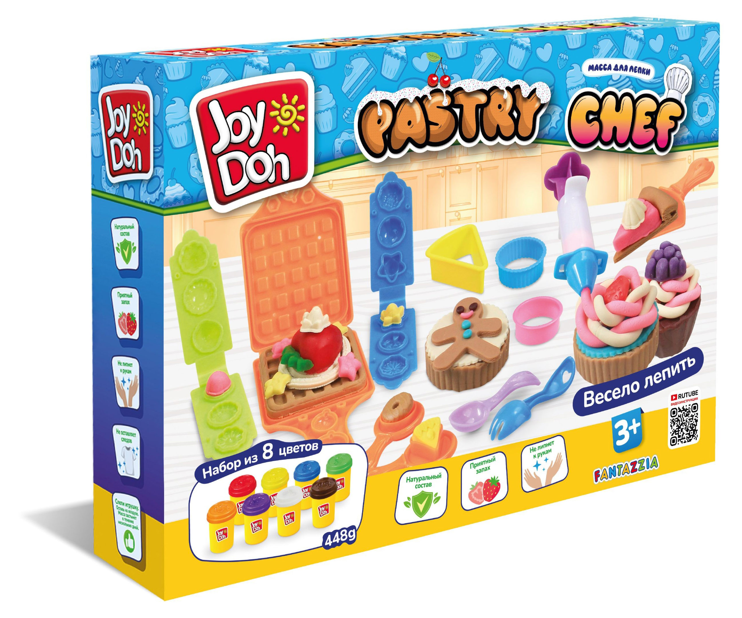 

Набор для лепки Joy Doh Pastry-448 Шеф кондитер
