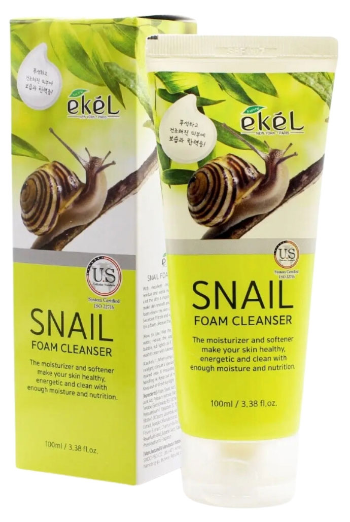 

Пенка для умывания Ekel snail с муцином улитки, 100 мл