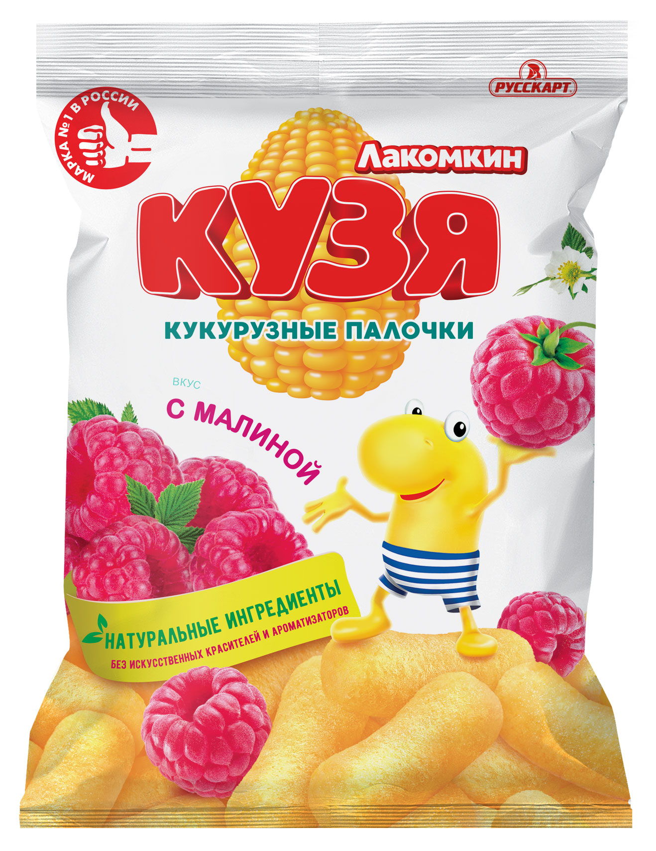 

Палочки кукурузные Русскарт КУЗЯ Лакомкин со вкусом малина, 50 г