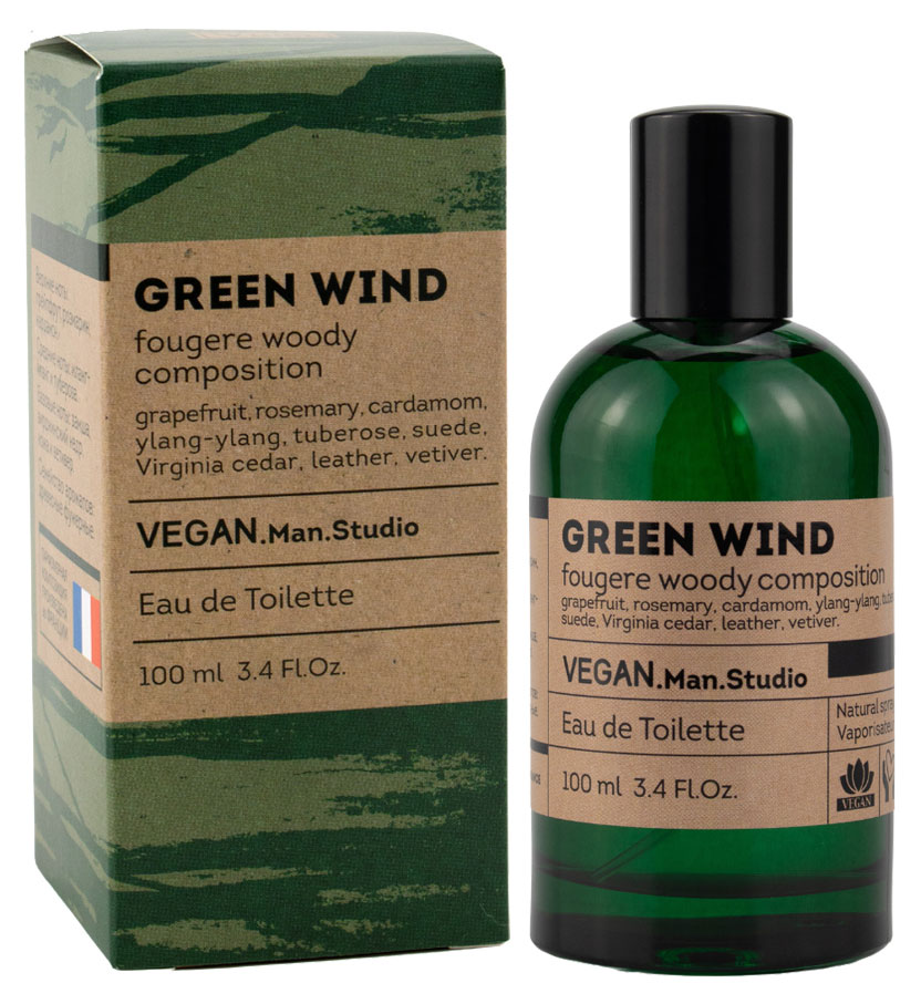 

Туалетная вода мужская Vinci Vegan Studio Green Wind, 100 мл