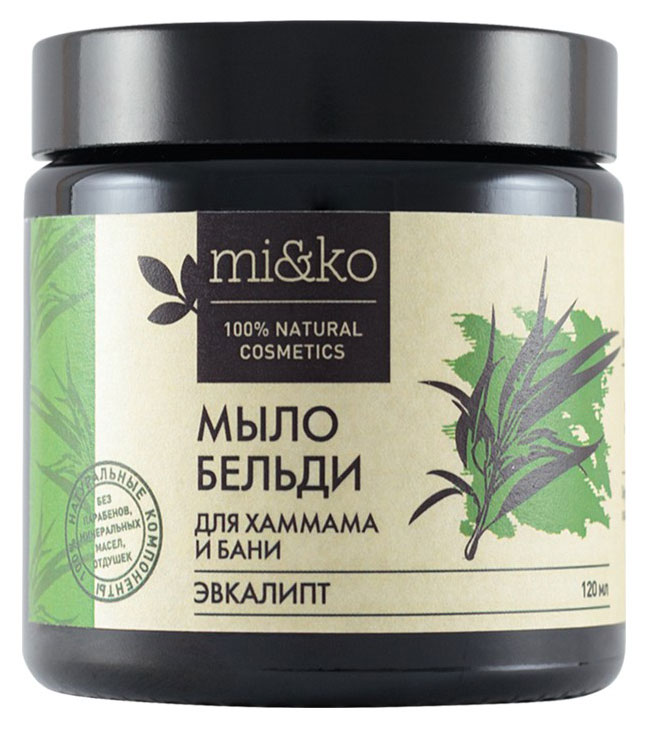 

Мыло Бельди mi&ko для хаммама и бани, 120 мл