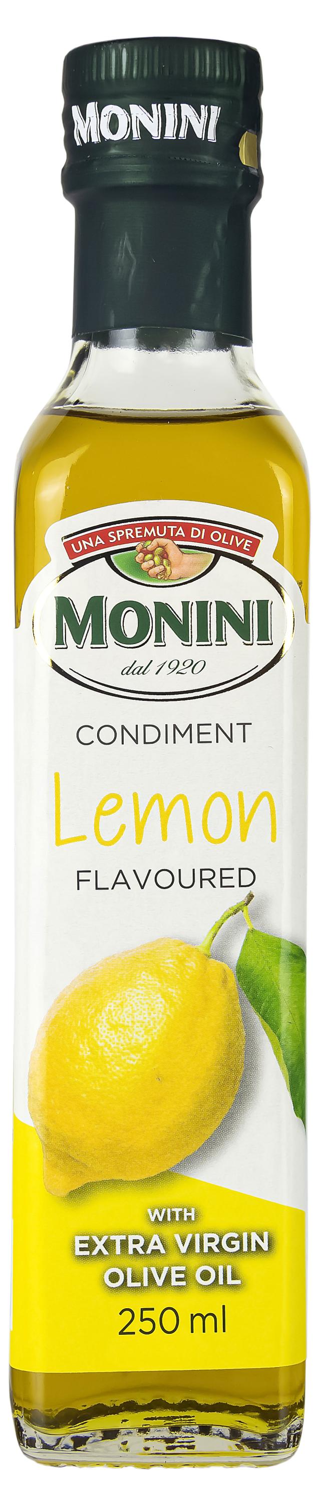 Изображение товара Масло оливковое Monini Extra Virgin с лимоном нерафинированное, 250 мл