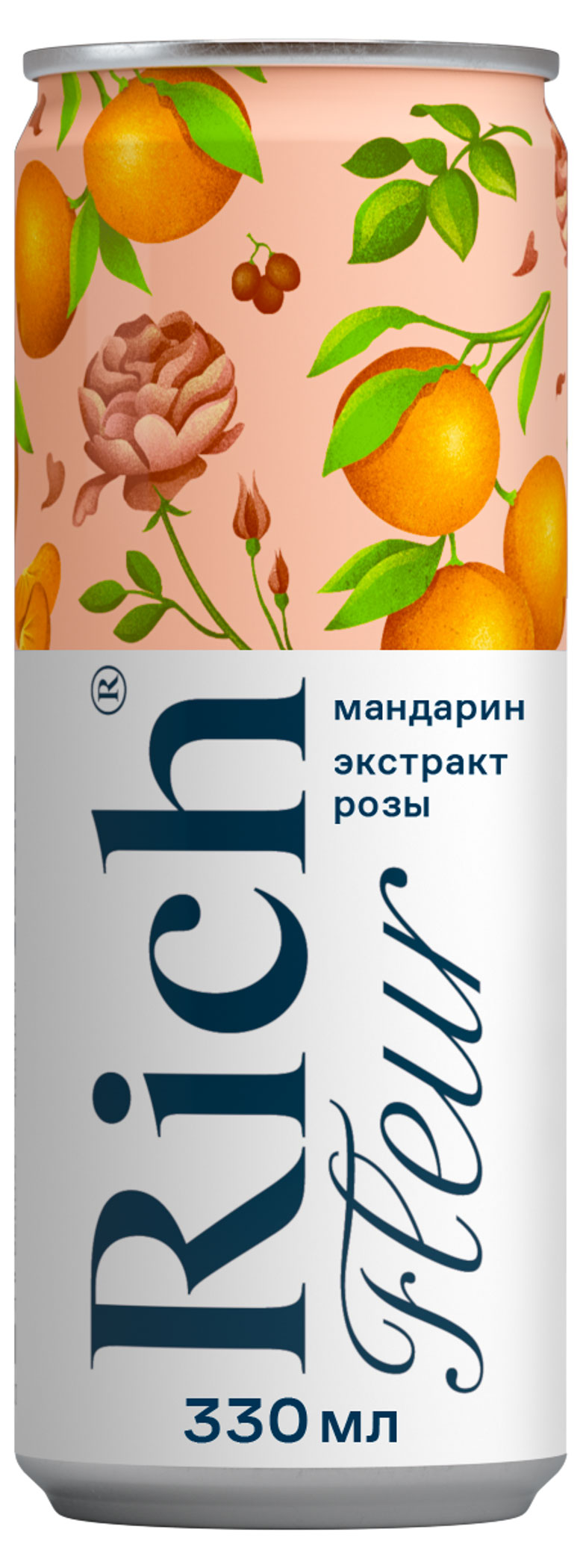 

Напиток сокосодержащий Rich Fleur Виноград лимон мандарин с ароматом розы, 330 мл