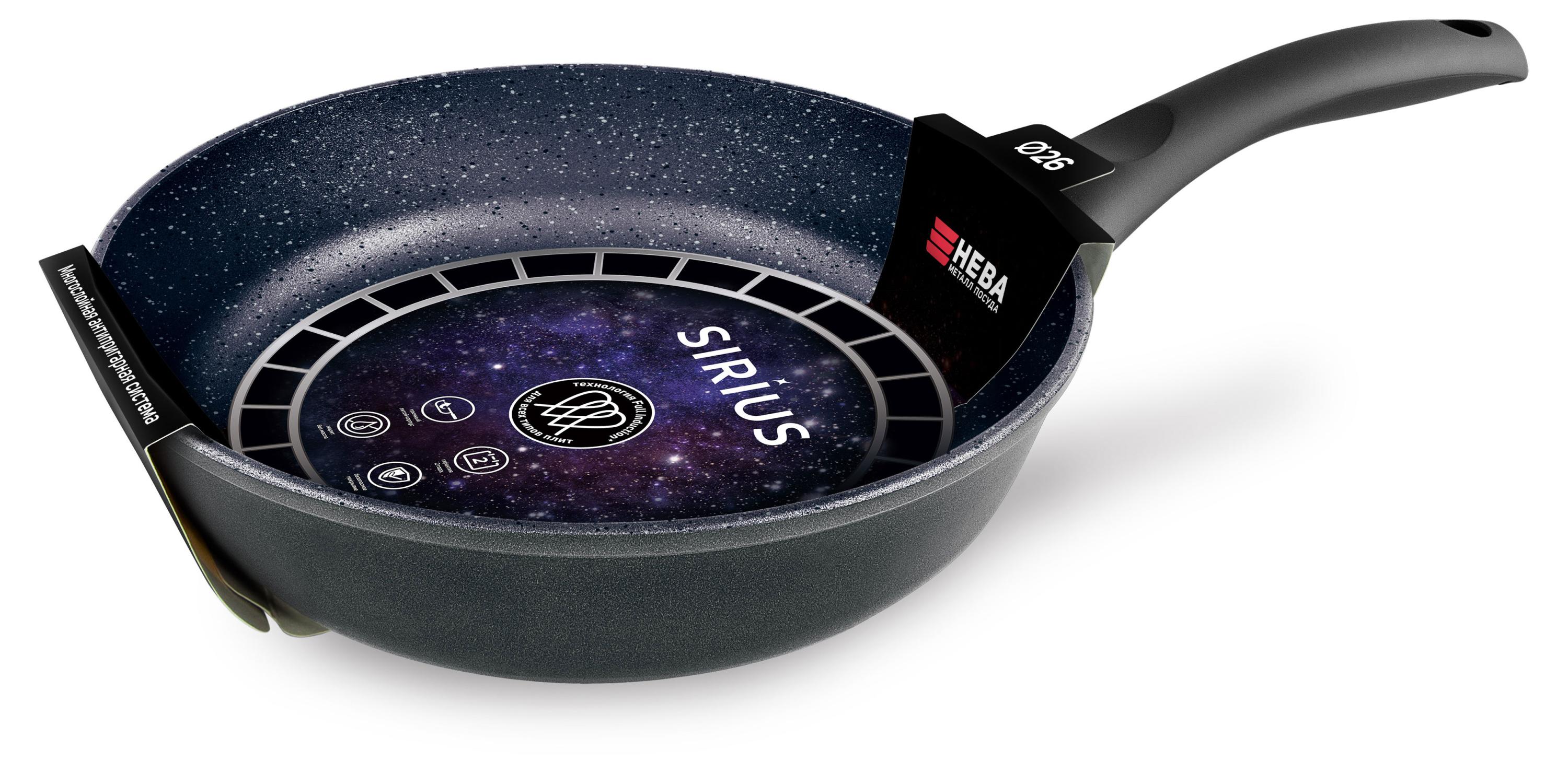 

Сковорода Нева Металл Посуда Сириус, 26 см