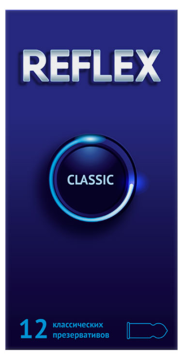 Изображение товара Презервативы Reflex classic 12 шт, натуральный латекс
