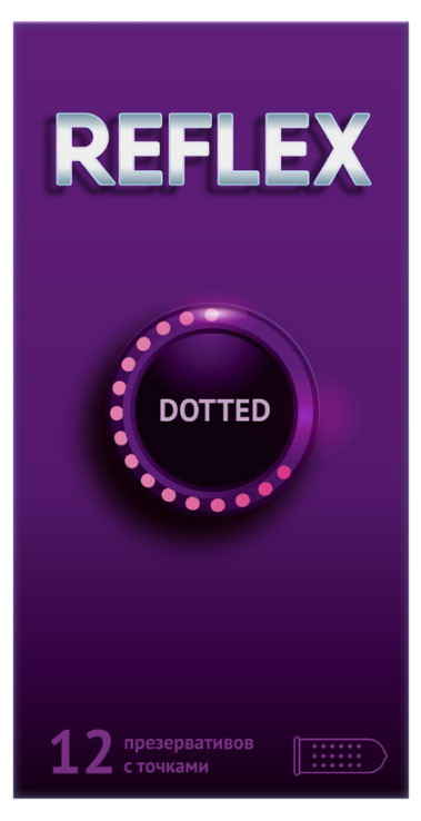 Изображение товара Презервативы Reflex Dotted, 12 шт