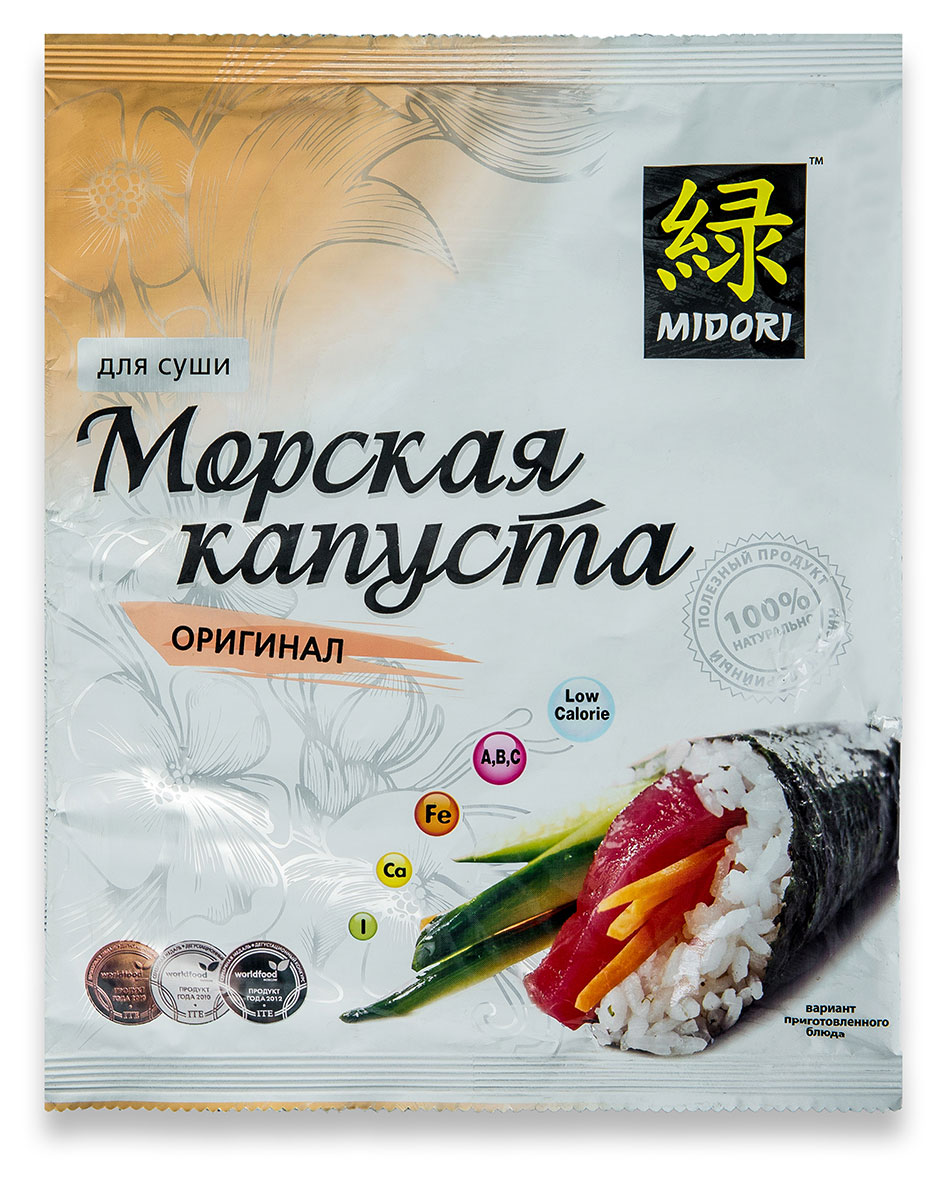 

Морская капуста MIDORI для суши, 24 г
