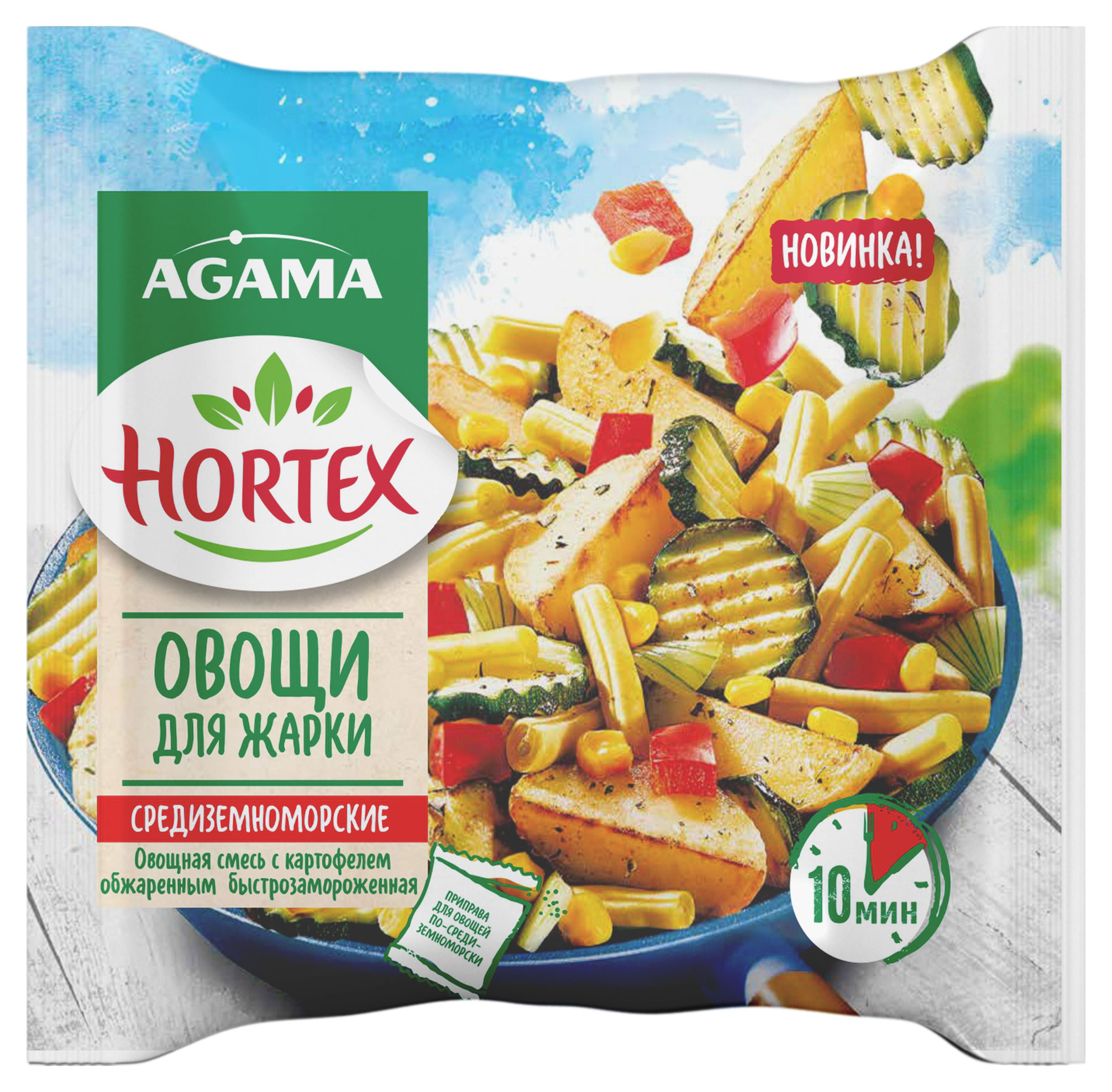 

Овощная смесь Овощи для жарки Hortex Средиземноморские, 400 г