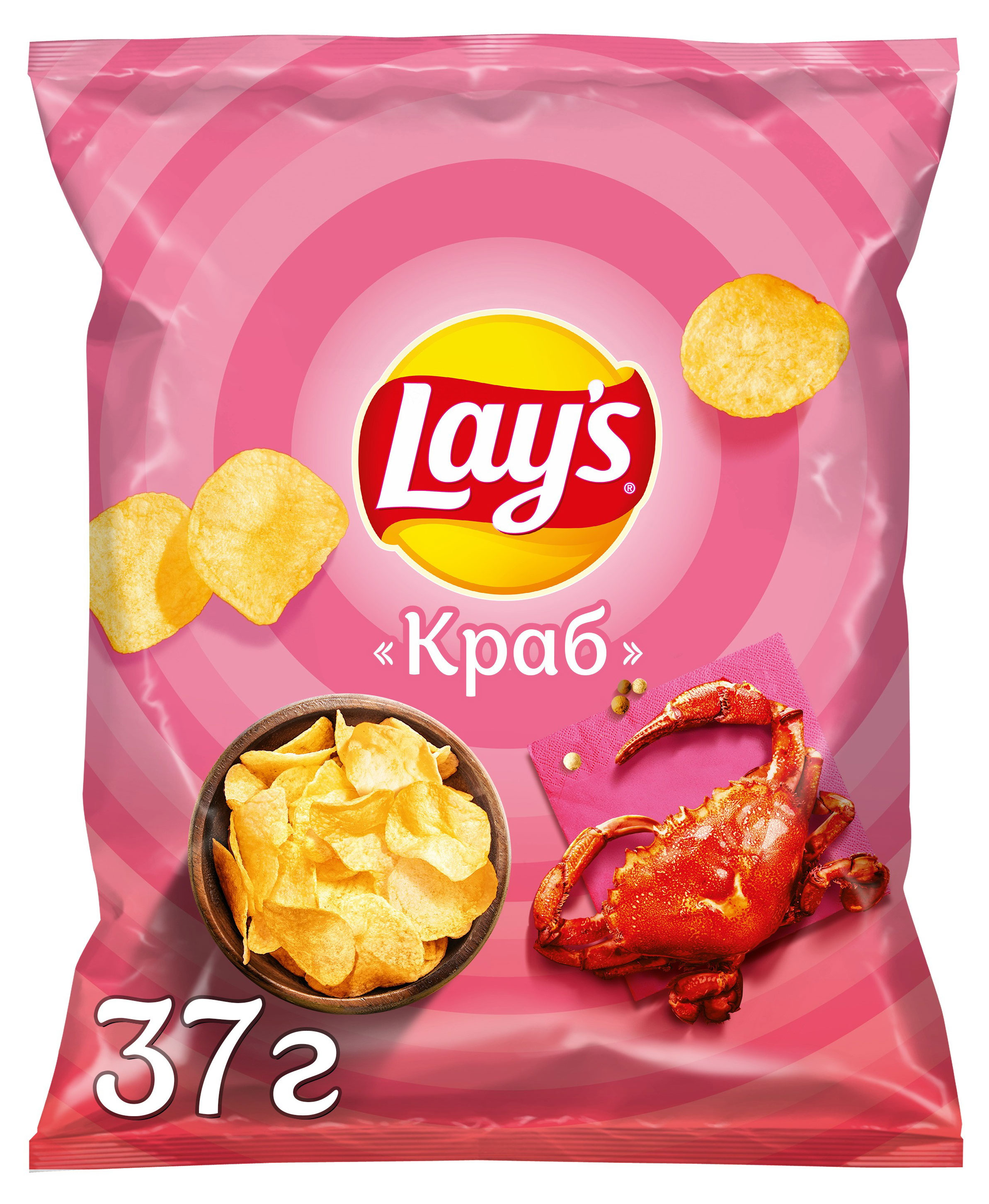 Изображение товара Чипсы картофельные Lay's со вкусом краба, 37 г