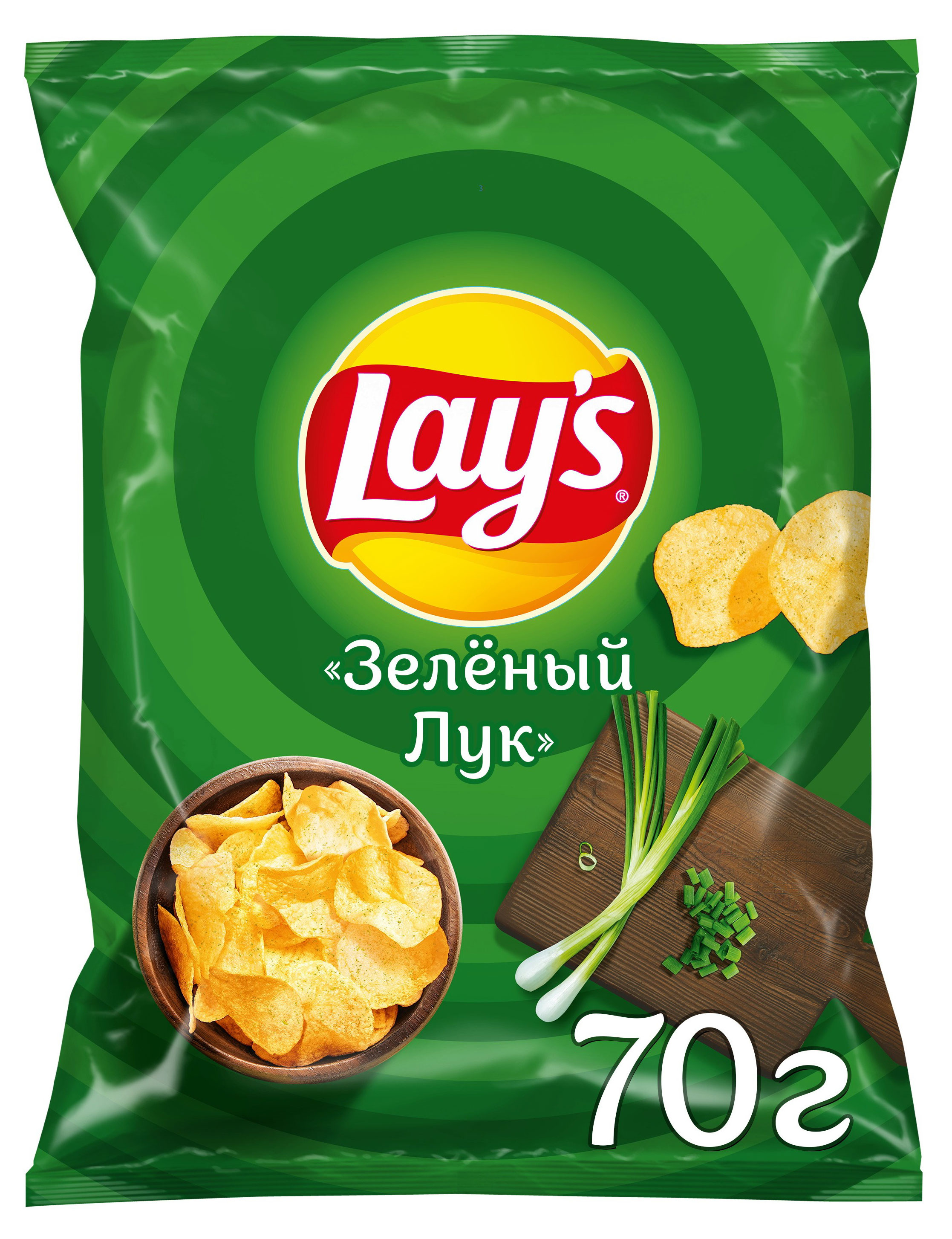 Изображение товара Чипсы картофельные Lay's зеленый лук, 70 г