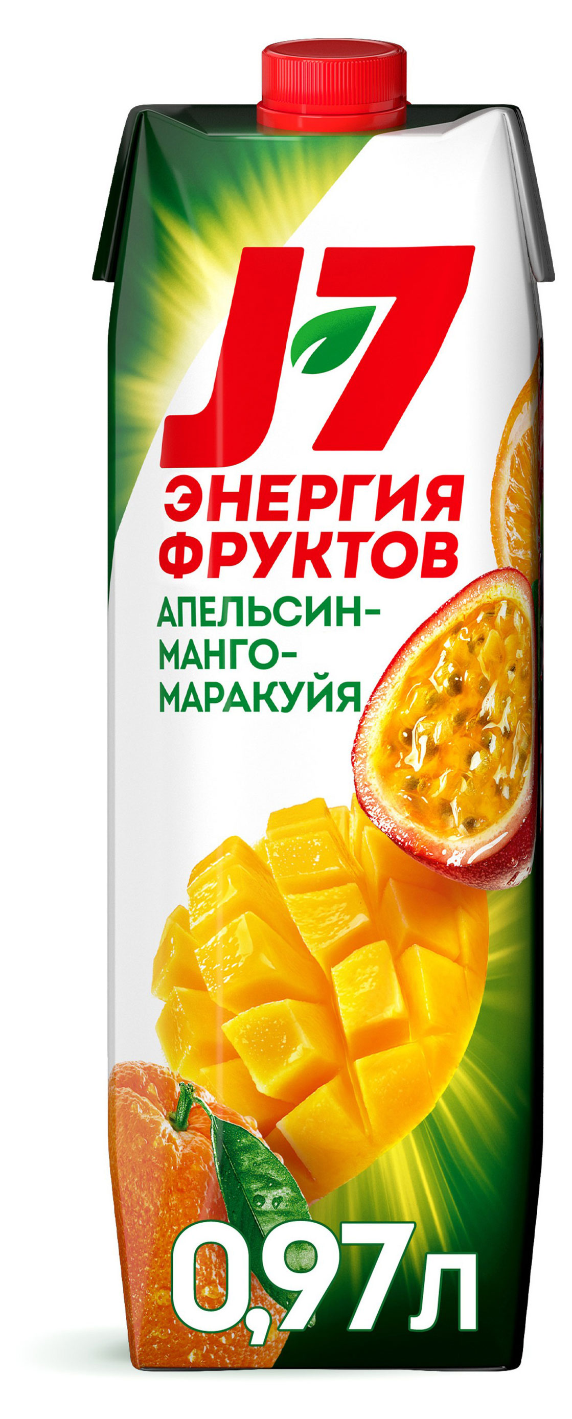 

Нектар J7 апельсин манго маракуйя с мякотью, 970 мл