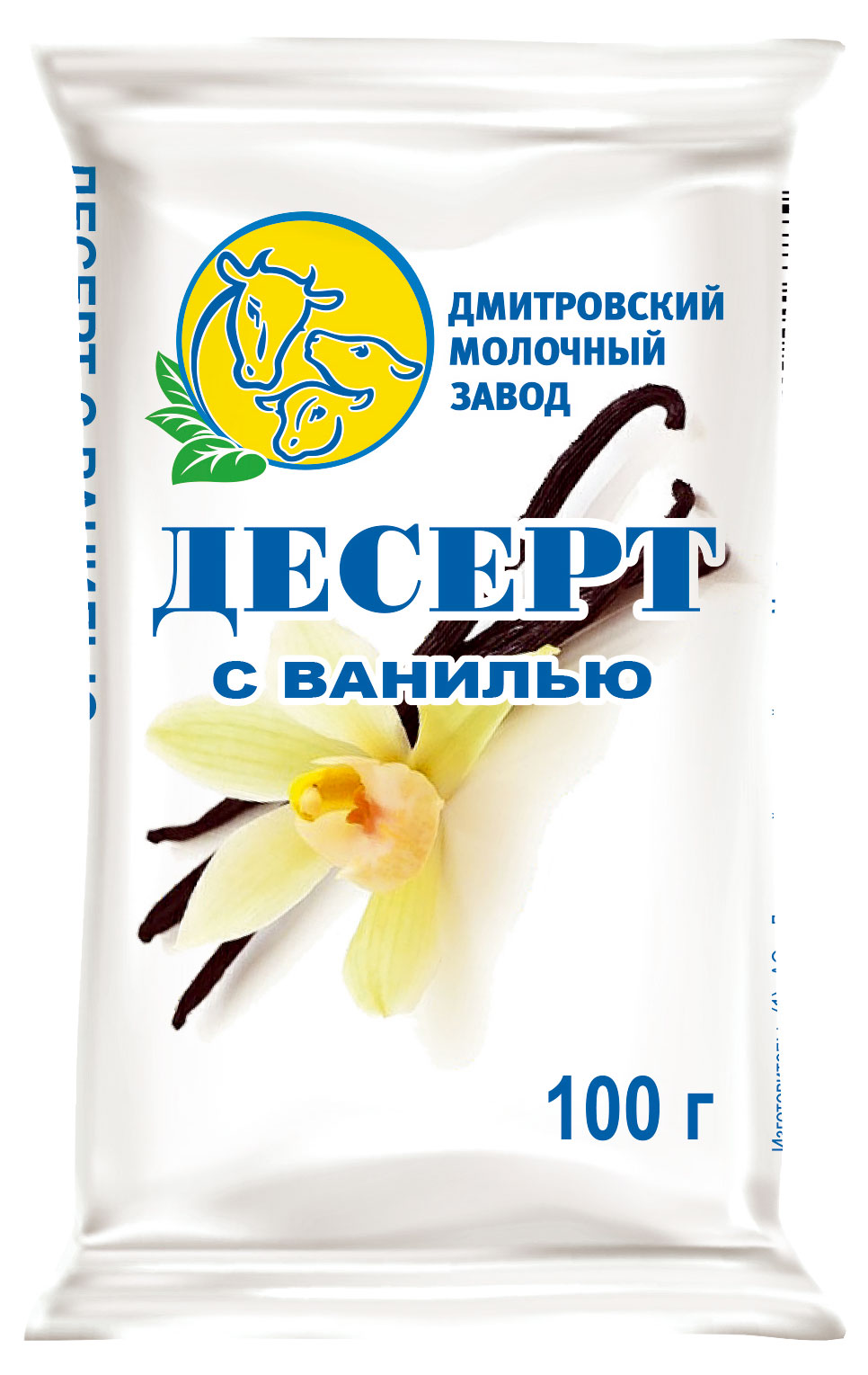 

Десерт творожный ДМЗ с ванилью брикет, 100 г