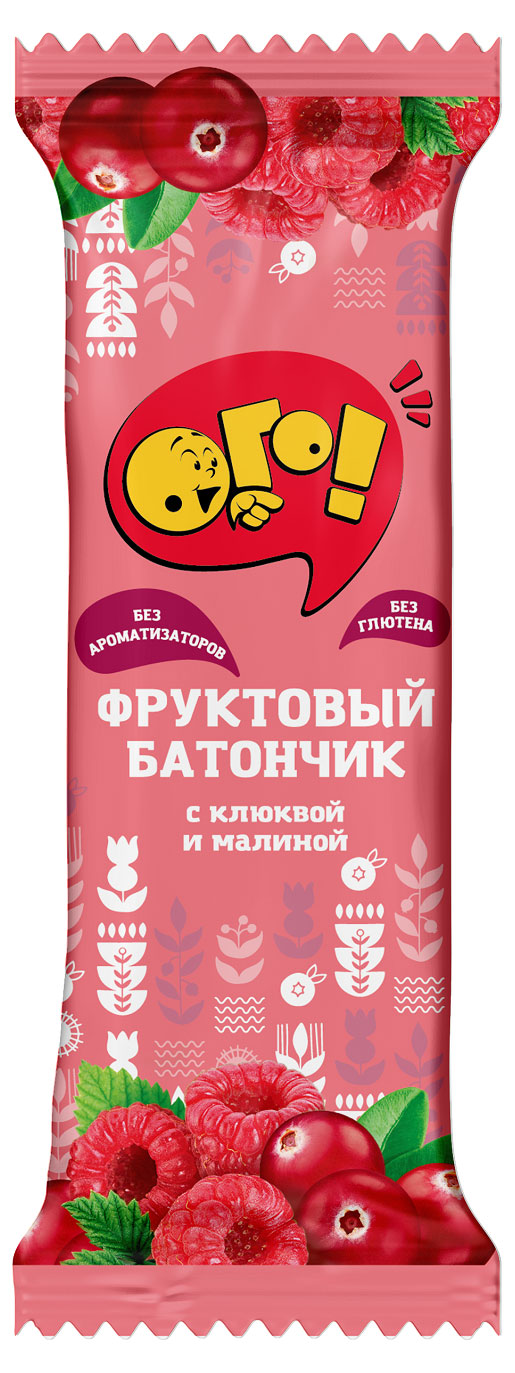 

Батончик фруктовый ОГО! клюква малина, 30 г