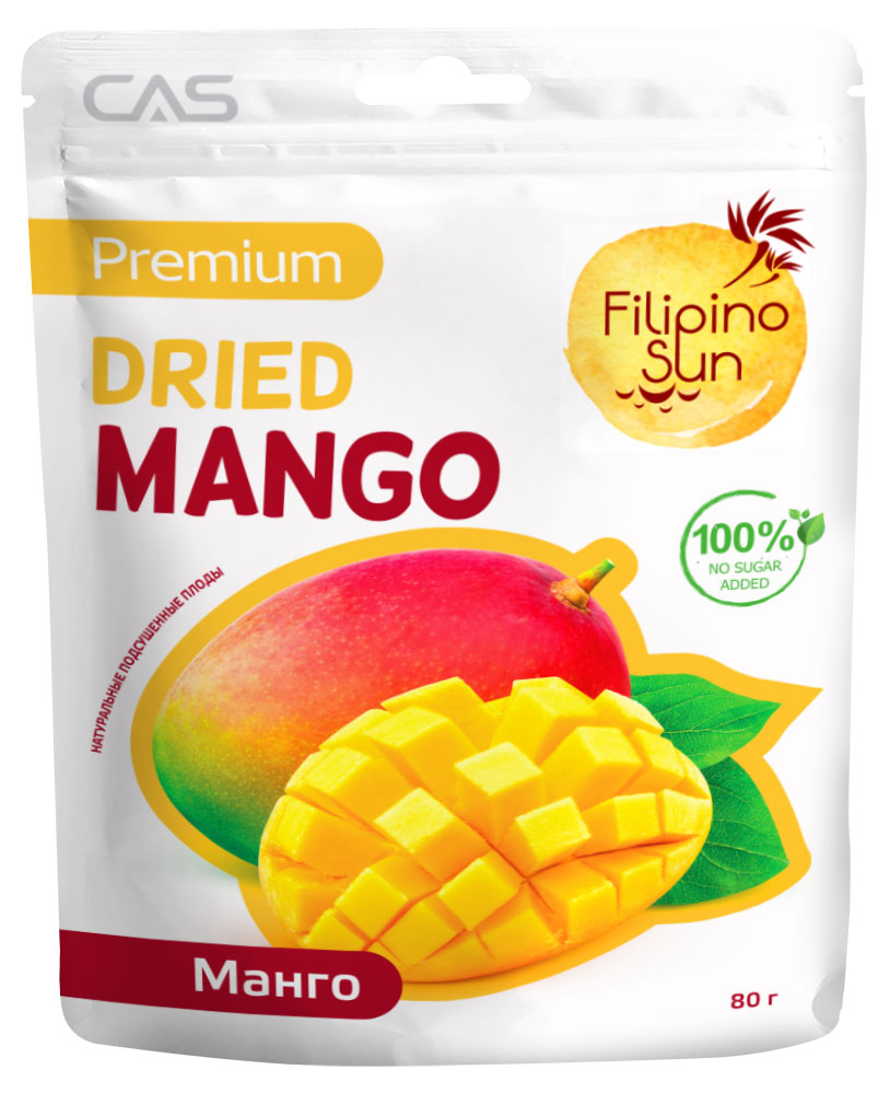 

Манго Filipino Sun сушеный, 80 г