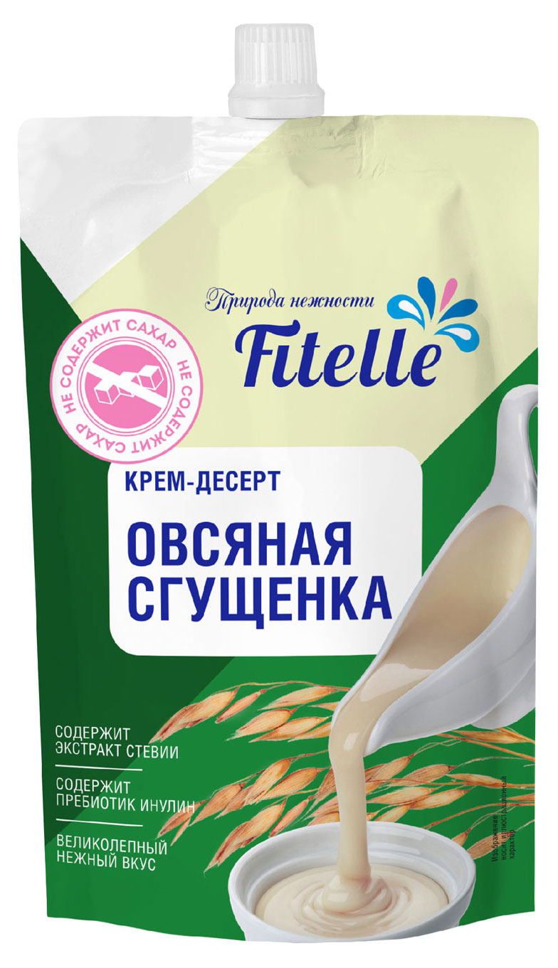 

Крем-десерт FitFeel Овсяная сгущенка без сахара, 100 г