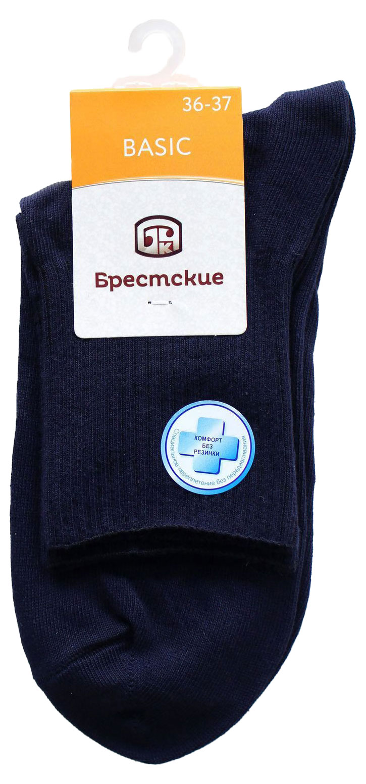 Изображение товара Носки женские "Брестские" темно-синие р. 23 средней длины