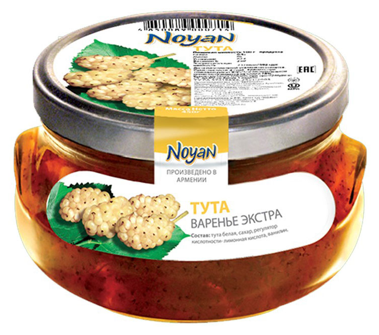 

Варенье Noyan Тута белая экстра, 450 г