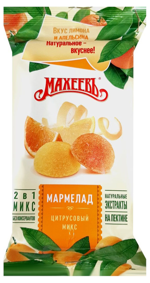 

Мармелад желейный МАХЕЕВЪ Цитрусовый микс, 250 г