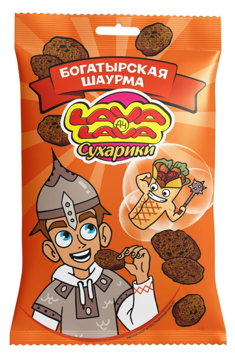 

Сухарики ржаные Lava Lava Богатырская шаурма, 30 г