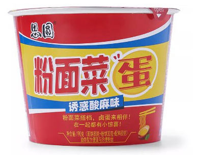 

Лапша быстрого приготовления Siyuan Пшеничная и Фунчоза кисла-острая с маринованным яйцом, 190 г