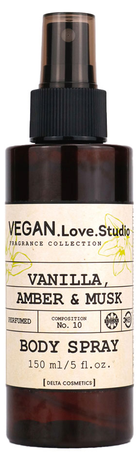 

Спрей для тела парфюмированный VEGAN.Love.Studio Vanilla Amber Musk, 150 мл