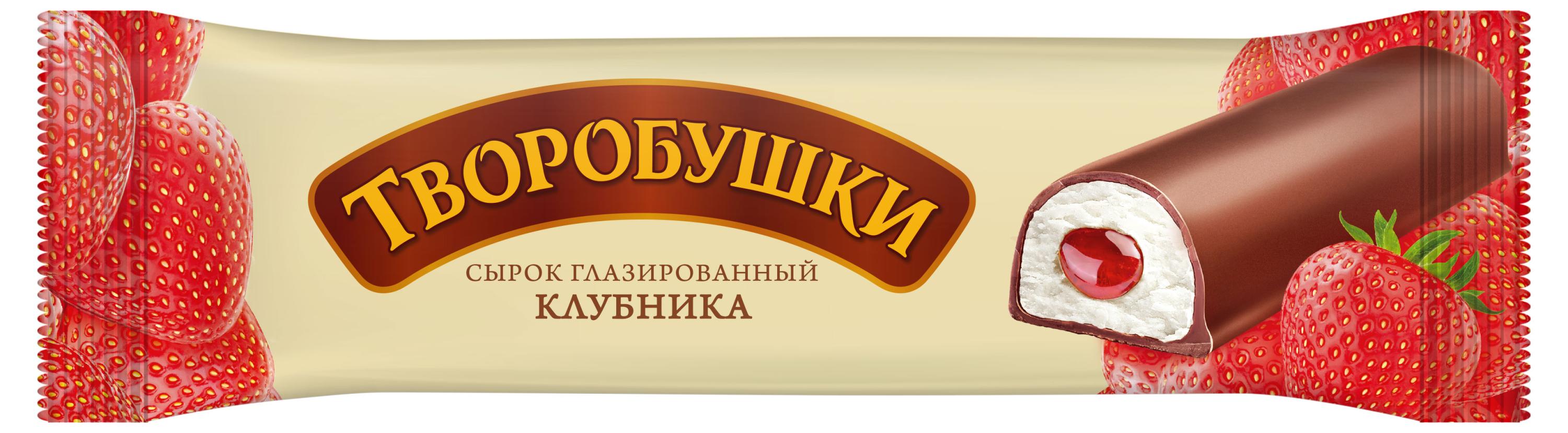 

Сырок глазированный Творобушки клубника БЗМЖ 20%, 40 г