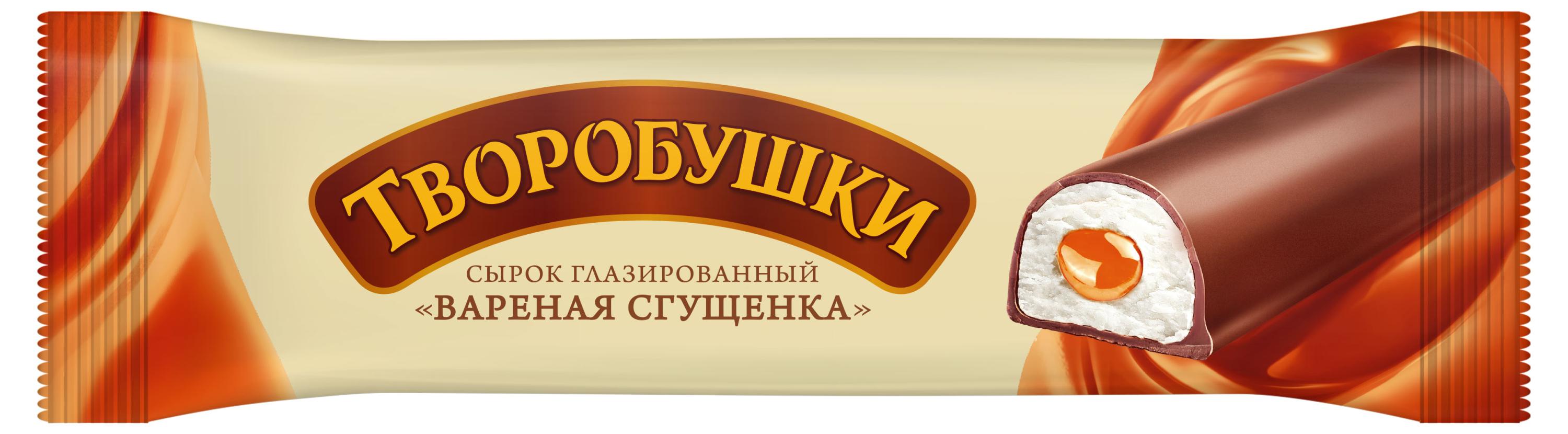 

Сырок глазированный Творобушки вареная сгущенка БЗМЖ 20%, 40 г