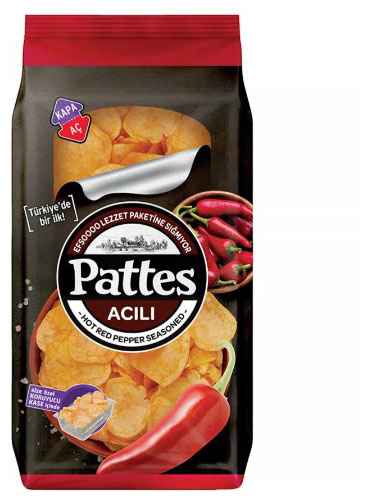 

Чипсы картофельные Pattes со вкусом красного перца, 100 г