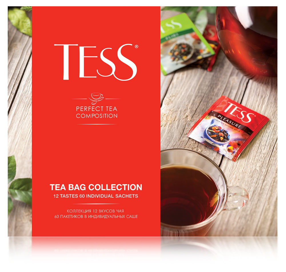

Подарочный набор чая Tess Tea Bag Collection, 60 шт