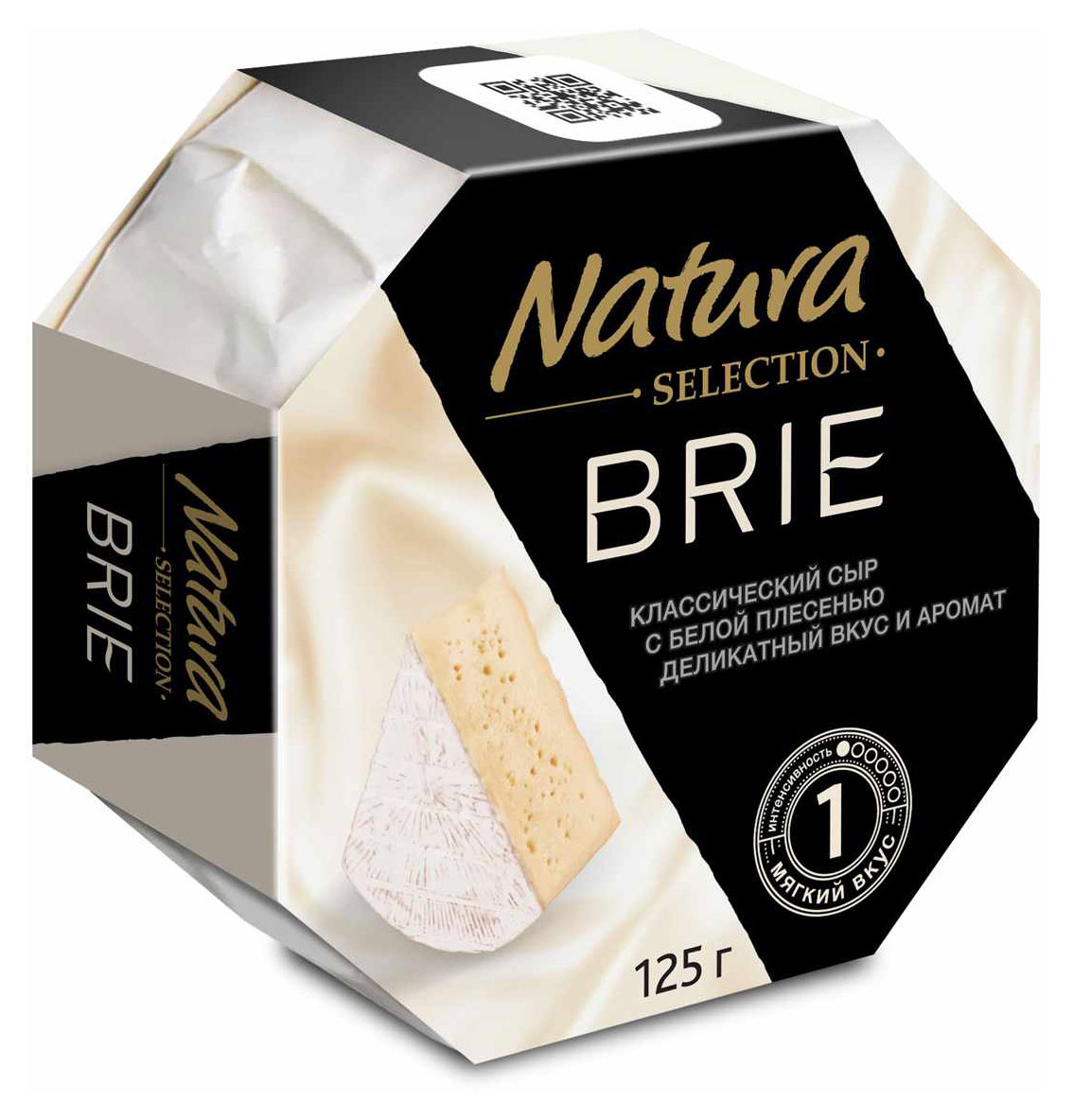 Изображение товара Сыр мягкий Natura Selection Brie с белой плесенью 60%, 125 г