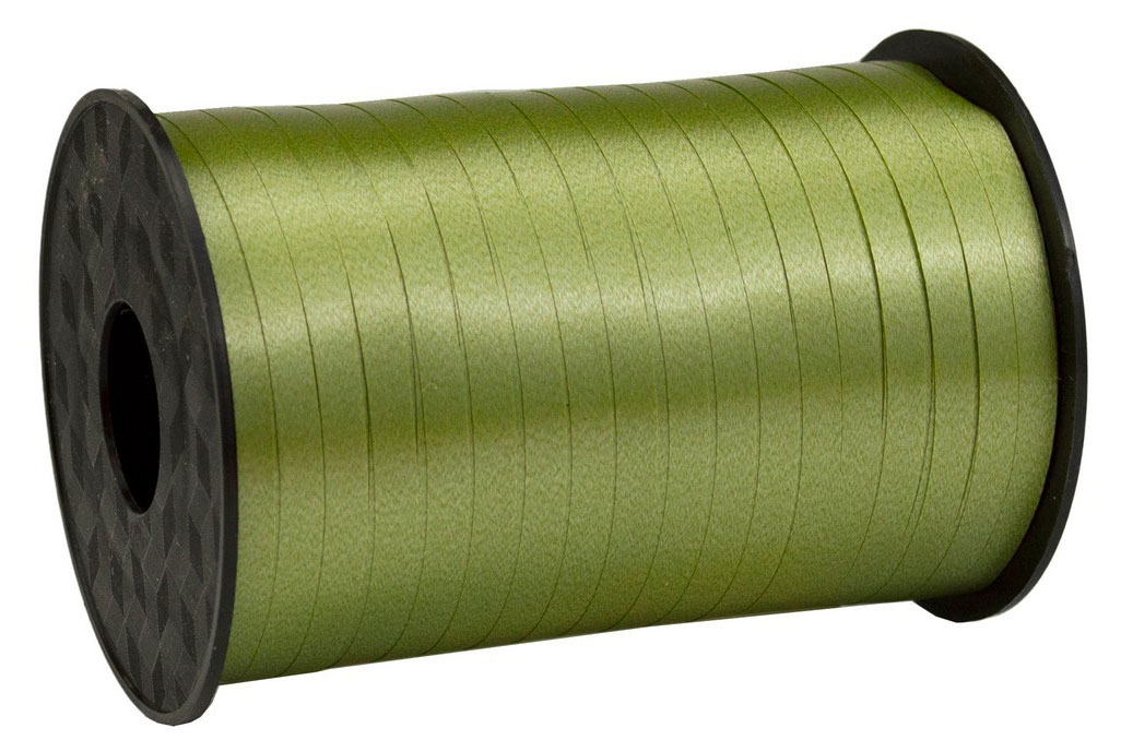 

Лента флористическая полипропиленовая зеленая для цветов и подарков 5 мм х 228 м, 1 шт