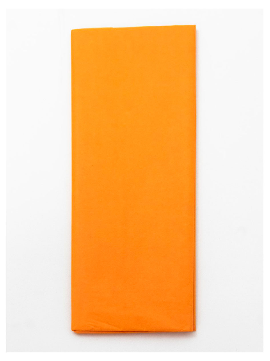 

Бумага флористическая тишью оранжевая, 50 x 66 см, 10 шт