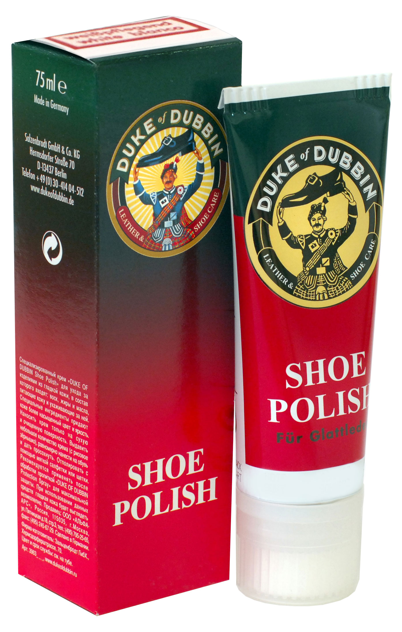 

Крем для гладкой кожи Duke of dubbin водоотталкивающий белый, 75 мл
