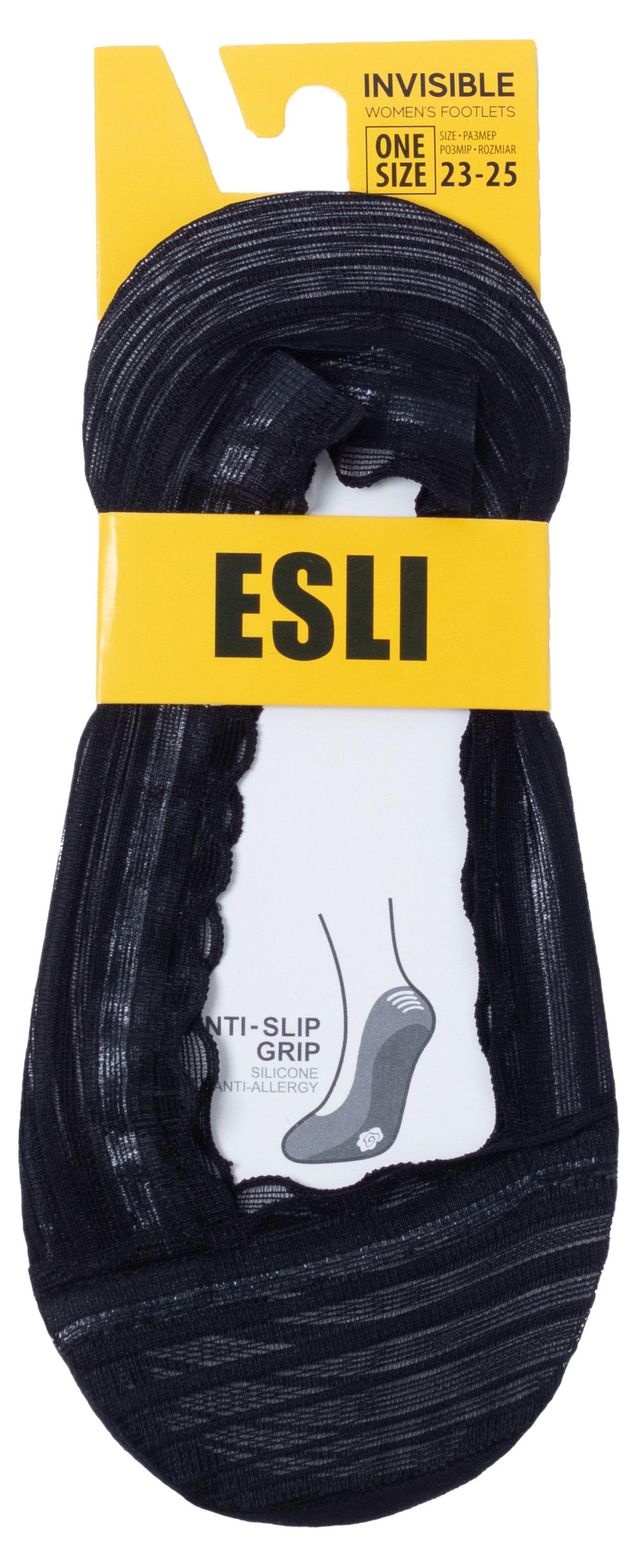 

Подследники женские кружевные ESLI черные, р.23-25