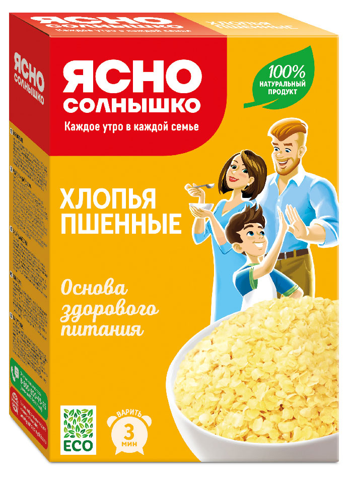

Хлопья Ясно солнышко пшенные, 375 г