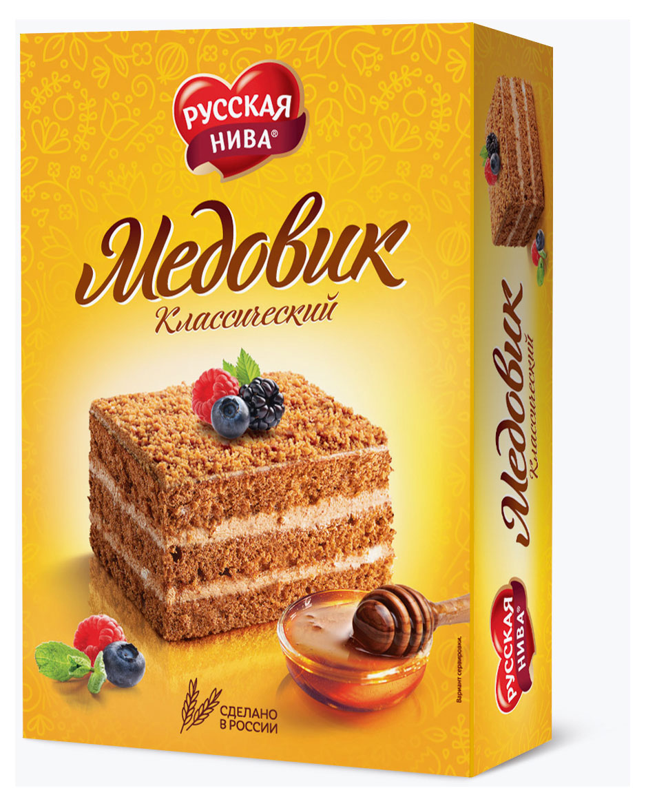 

Торт песочный Русская Нива Медовик классический, 420 г