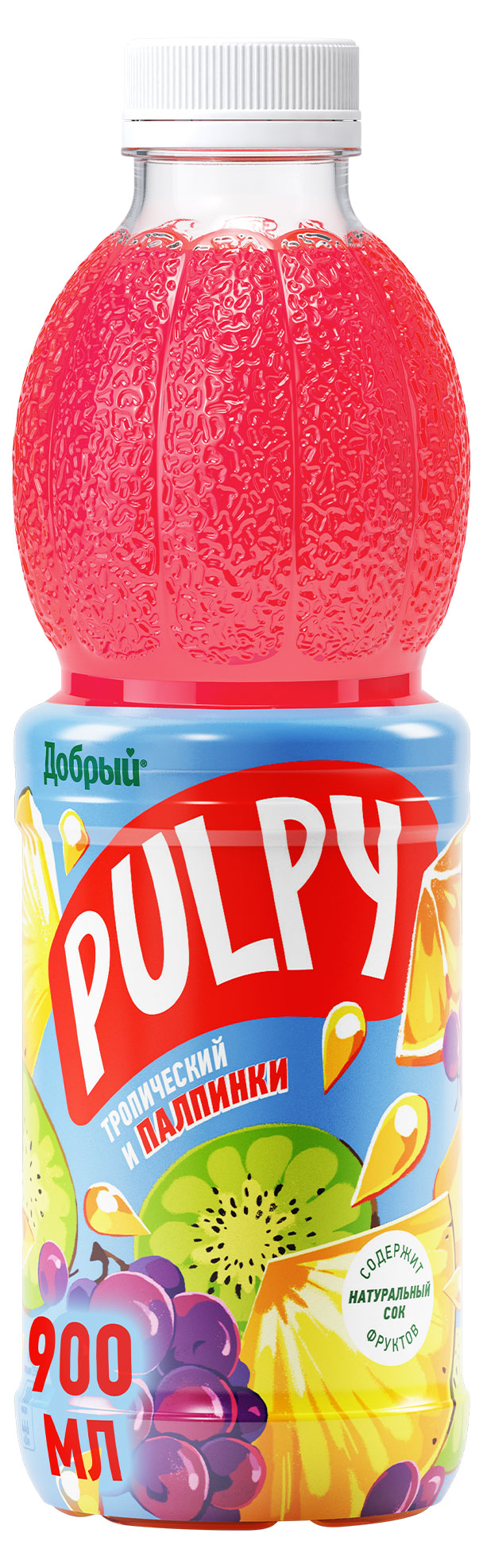 

Напиток сокосодержащий Pulpy Тропический с мякотью, 900 мл
