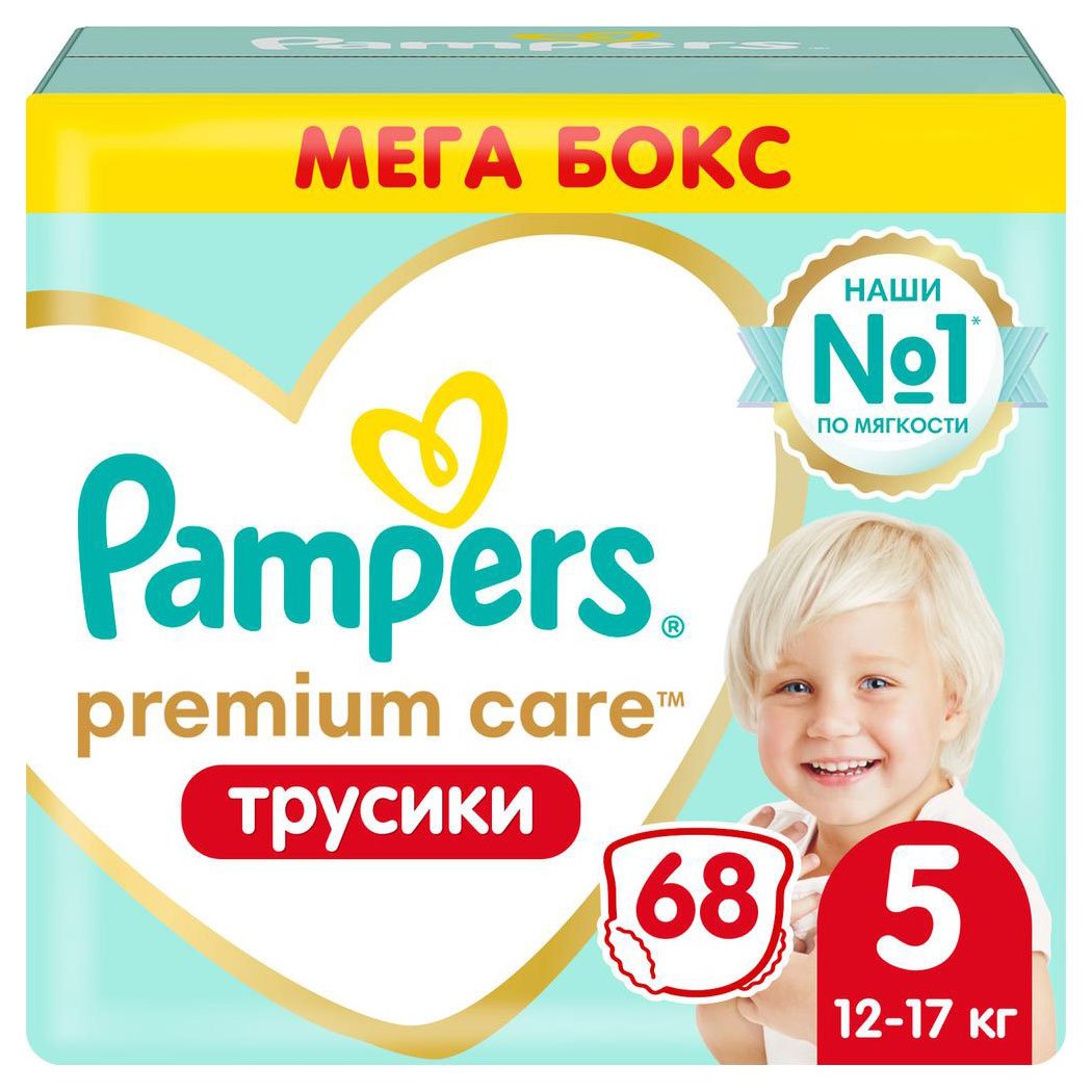

Трусики Pampers Premium Care размер 5 (12-17 кг), 68 шт