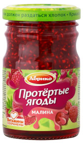 

Протертые ягоды Абрико Малина с сахаром, 230 г