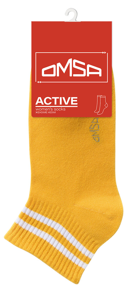 

Носки женские Omsa Active укороченные Giallo, р 39-41