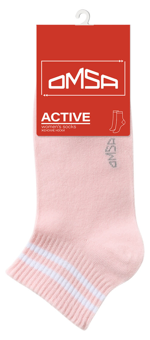 

Носки женские Omsa Active укороченные Rosa Antico, р 39-41